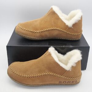 NEW Sorel Men's 7 Manawan II Slippers Moccasins Elk Brown Indoor/Outdoor